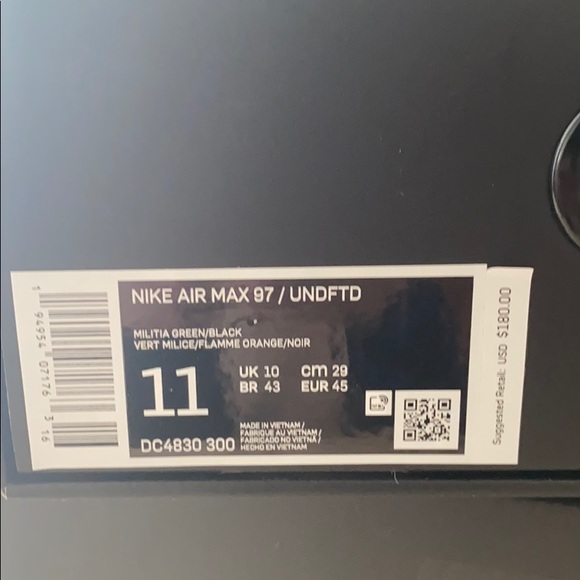 SOLD Nike x Undefeated Air Max 97 - Picture 8 of 9